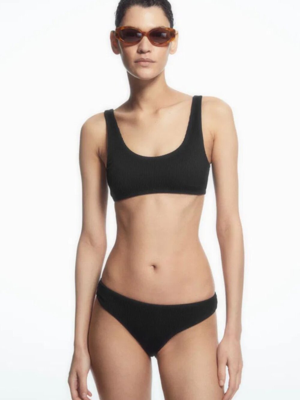 COS Ribbed Black Bikini Set - Picture 2 of 5